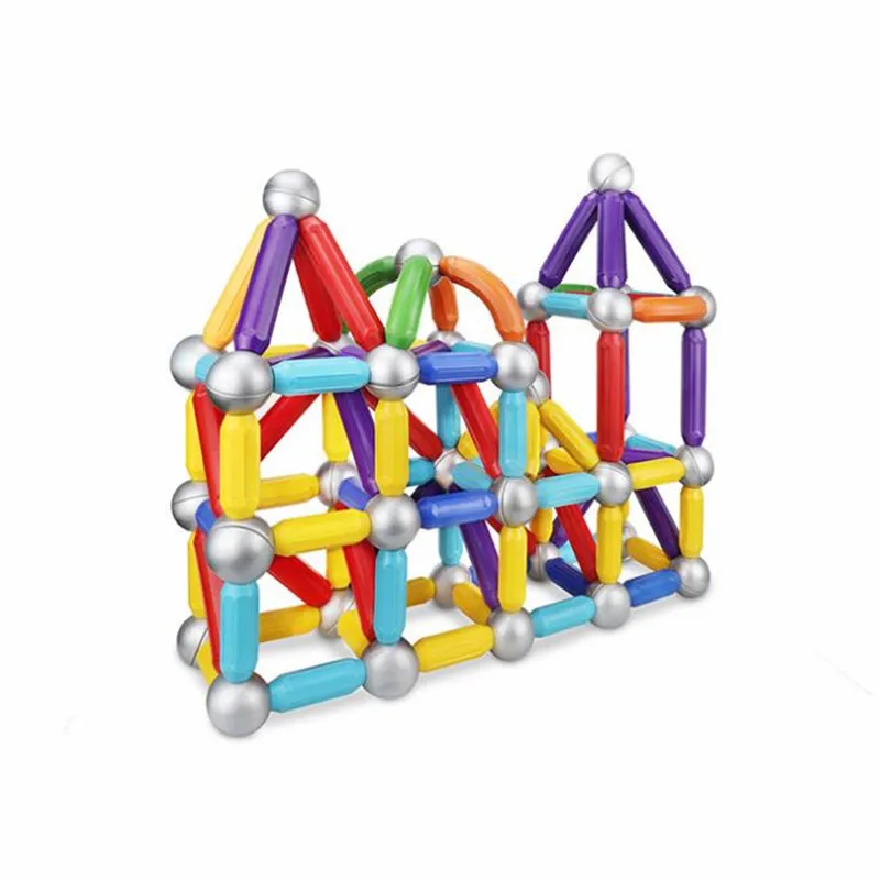 

31pcs Magnetic Blocks Toys Magnet Sticks Metal Balls Magnetic Designer Constructor Set Toys for Children Gift