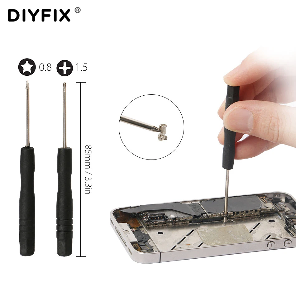 DIYFIX 19 шт. набор инструментов для ремонта телефона металлический держатель для мобильного телефона набор инструментов для разборки iPhone samsung ПК DIY набор ручных инструментов