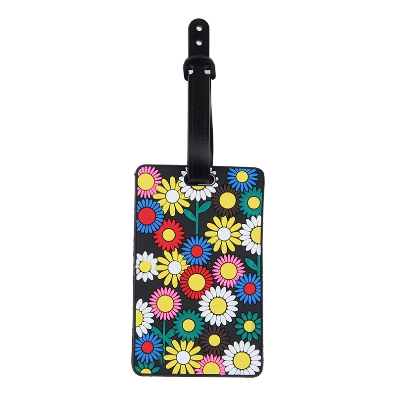 JULY'S SONG Hot sale Suitcase Luggage Tags Flower Design ID Tag Address Holder Identifier Luggage Label Travel Accessories JULY'S SONG Hot sale Suitcase Luggage Tags Flower Design ID Tag Address Holder Identifier Luggage Label Travel Accessories