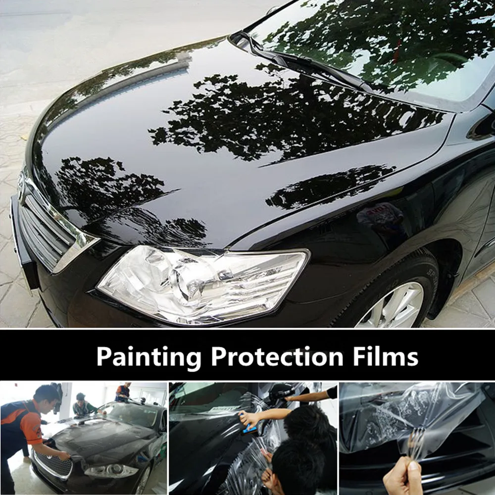 HOHOFILM 1,52x5 м PPF прозрачная Автомобильная Защитная пленка для краски, пленка для украшения кузова автомобиля, защитная пленка, устойчивая к царапинам, 60 ''x 196,8''