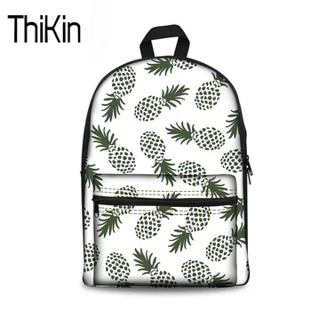 

THIKIN Pineapple Children Scool Bags Student Women Summer Schoolbag Causal Satchel For Teenager Girls High Quality Shoulder Bag