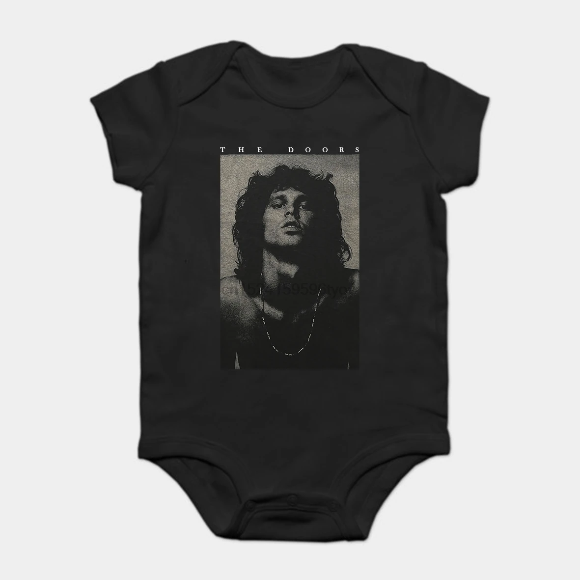 

Baby Onesie Baby Bodysuits kid t shirt Funny novelty Doors Jim B&W