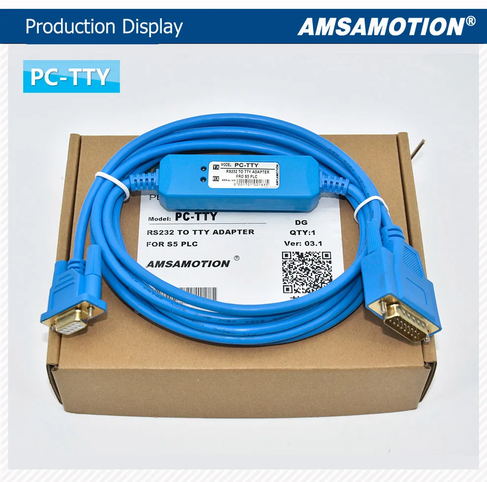 Amsamotion 6ES5 734-1BD20 кабель для Siemens S5 серии PLC Кабель для программирования PC-TTY кабель связи PC TTY RS232 для S5