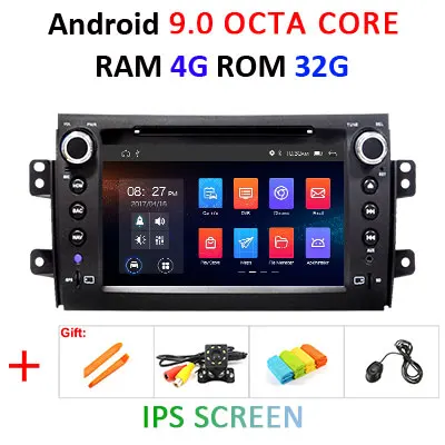 9.0 4G 32G " Android 9,0 DSP ips автомобиля gps для Suzuki SX4 dvd плеер стерео приемник головки монитор навигации мультимедийный плеер магнитофон - Цвет: 9.0 4G 32G