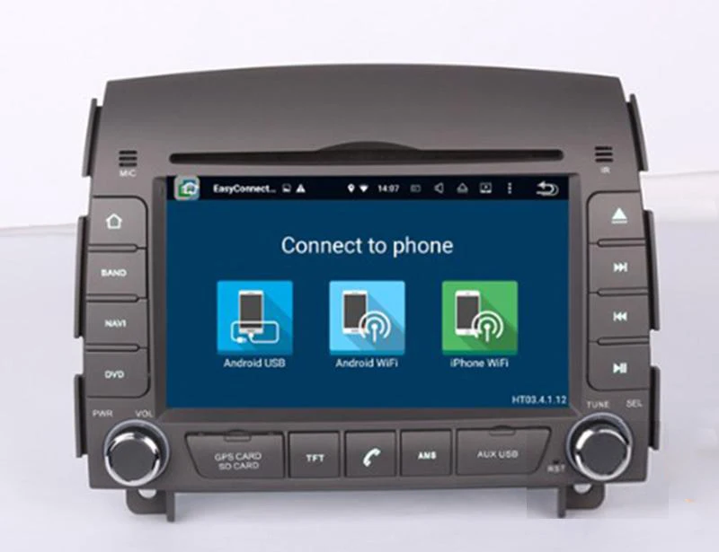 6," Автомобильный dvd-плеер на основе Android с BT gps wifi, автомобильный ПК/мультимедиа головное устройство аудио/радио/стерео для hyundai sonata nf 2006 2007 2008