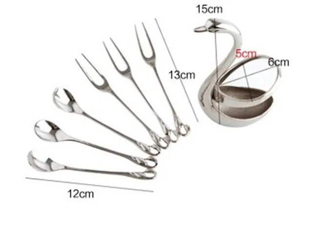 Swan Dinnerware spoon set9