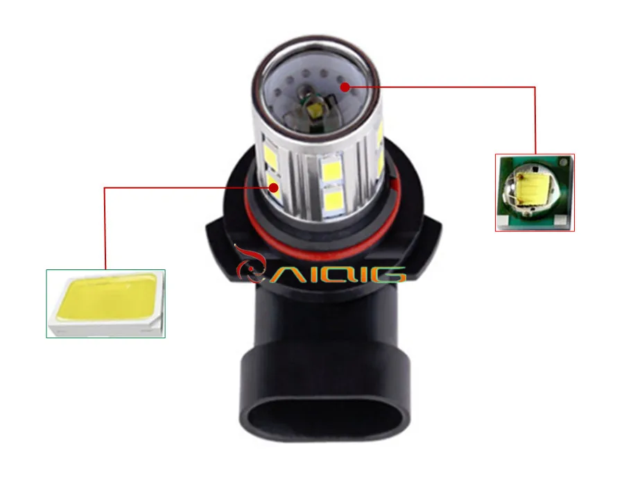 9006 HB4 высокое Мощность 12SMD 5730 5W Cree светодиодный чипы ксенон белый светильник s