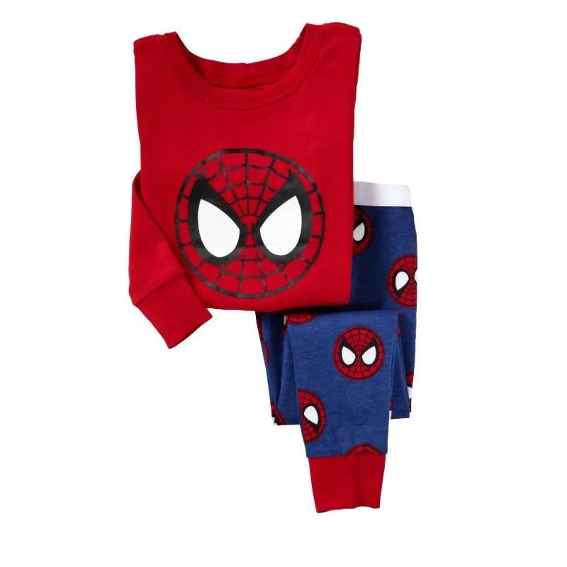 Red Spiderman Baby Boys Sleepwear pijama Boy Pajamas kids pyjama Children clothing set baby home clothes