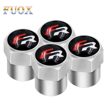 

4pcs Car Styling Auto Sticker Caps Case For Seat leon FR Ibiza Altea Exeo Formula Racing Car-Styling Car Badge Auto Accessories