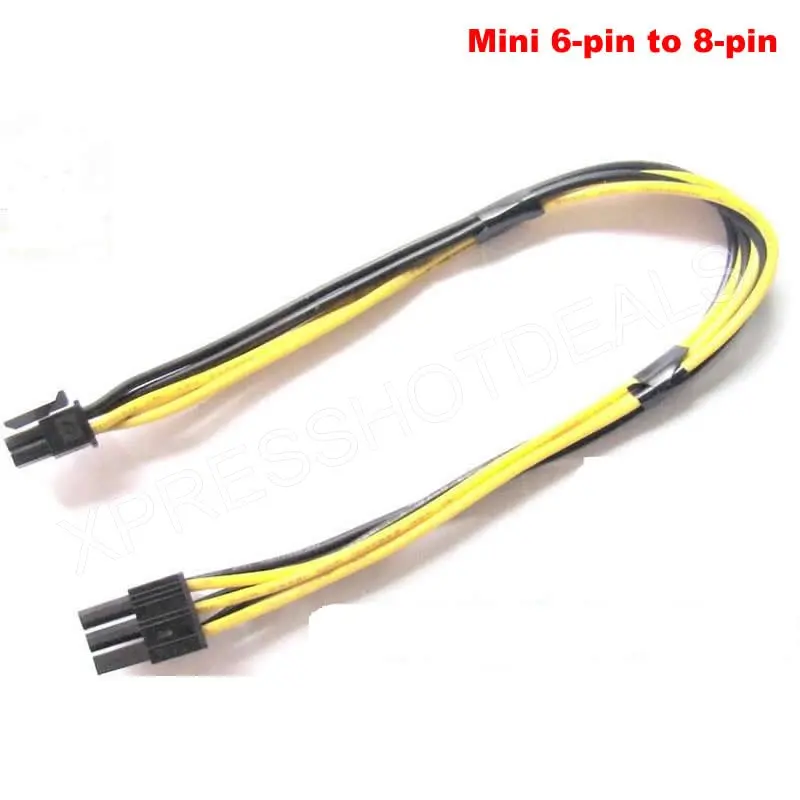 

Mini 6pin to 8pin PCIe PCI-e Video Card Power Cable for Apple Power Mac G5