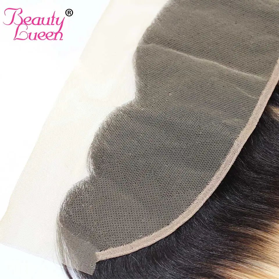 Ombre Brazilian 613 Bundles With Frontal Dark Roots 134 Blond Straight Hair Bundle Ear To Ear Frontal With 3 Bundles Remy Hair (19)
