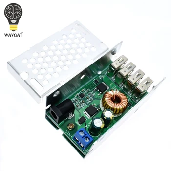 

DC-DC 9V - 36V To 25W 5V 5A 4USB Output Buck Converter Step Down Power Supply Module with Aluminum Shell For Phones