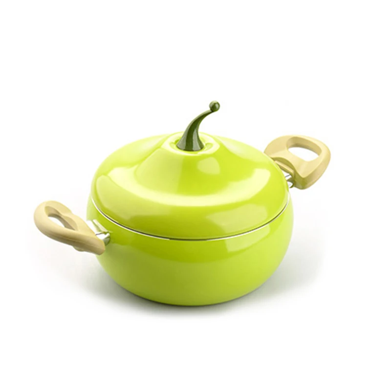 Pear Soup Pot WIILII фруктовый кухонный горшок для готовки сковорода Алюминиевая Кастрюля Сковорода-гриль Индукционная Плита Газовая алюминиевая Кухонная Посуда Прямая поставка - Цвет: Pear Soup Pot