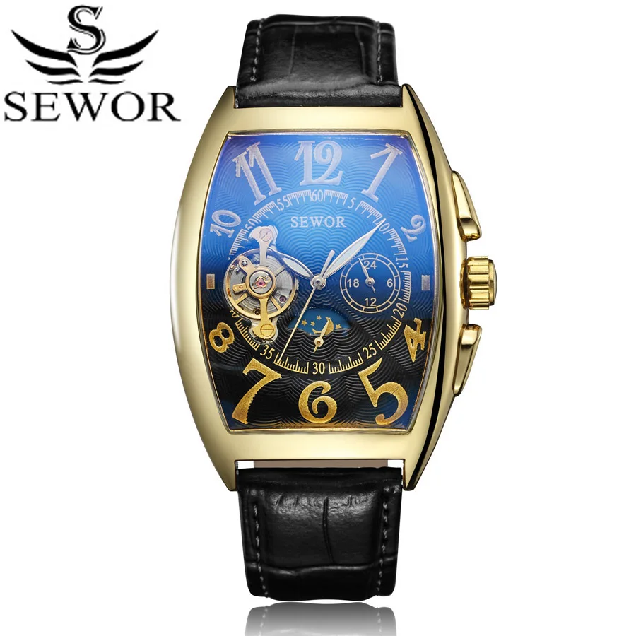 الذهب توربيون الميكانيكية ووتش ريترو مصمم مستطيل أسود جلد الرجال عارضة ماركة الساعات الرجال الفاخرة sewor ساعة جديدة الذهب توربيون الميكانيكية ووتش ريترو مصمم مستطيل أسود جلد الرجال عارضة ماركة الساعات الرجال الفاخرة sewor ساعة جديدة