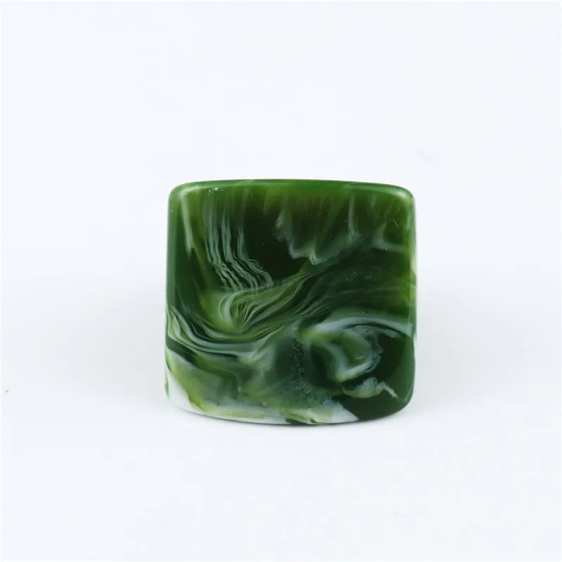 Dayoff European Unique Leopard Rings For Women Men Ring Jewelry Simple Smooth Handmade Rings Square Punk Bands R30