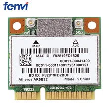 Двухдиапазонный Atheros AR5B22 300 Мбит/с беспроводной WLAN Mini Pci-E Wifi карта AR5B22 адаптер с Bluetooth 4,0 802.11a/b/g/n для ноутбука