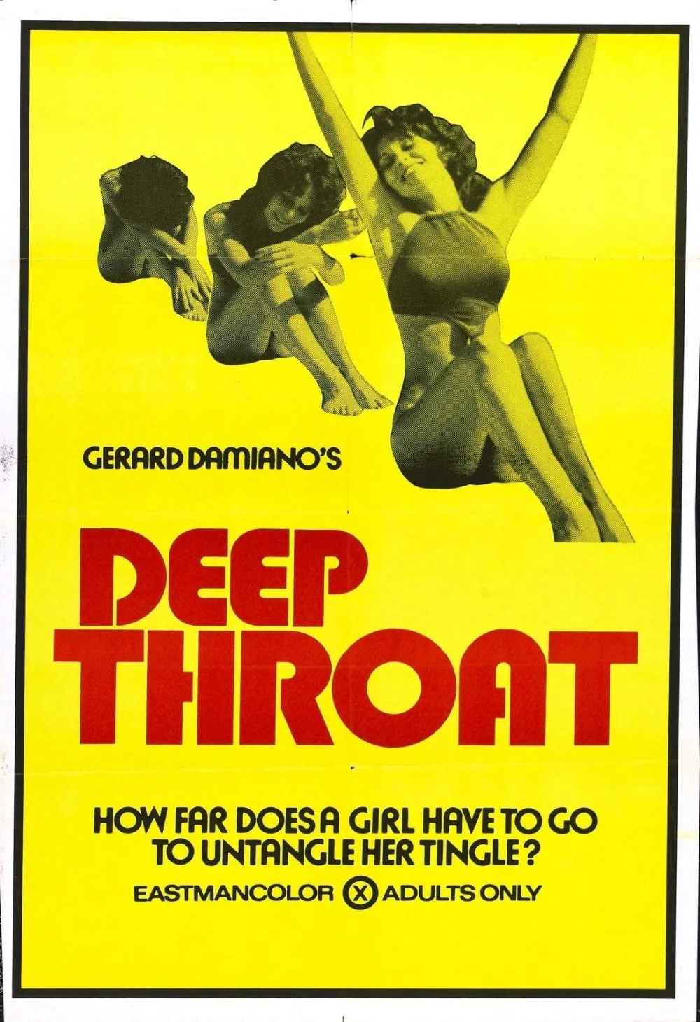 Глубокое горло фильм XXX Linda Lovelace секс эротика шелк плакат декоративной живописи