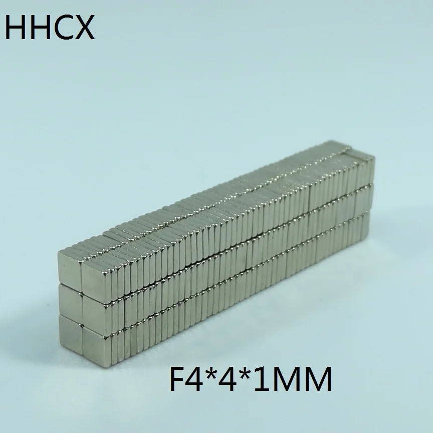 

10pcs/lot F 4x4x1 mm N35 Strong Square NdFeB Rare Earth Magnet 4*4*1 mm Neodymium Magnets 4mm x 4mm x 1mm