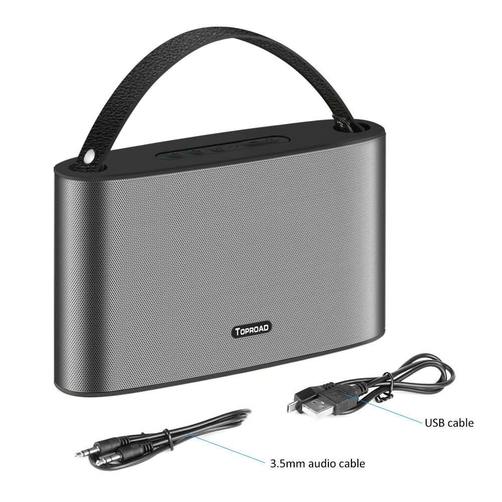 TOPROAD Bluetooth динамик большой мощности 20 Вт портативный супер бас беспроводные