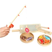 30 см* 22 см* 6 см Новые Креативные Детские магнитные рыболовные деревянные игрушки симулятор игрушечный дом честное приготовление рыбы мальчики и девочки Brinquedos