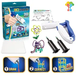 3D DIY печать Ручка Puzzle игрушки творческой интеллигенции xinqite 3D Pen Картина креативный подарок