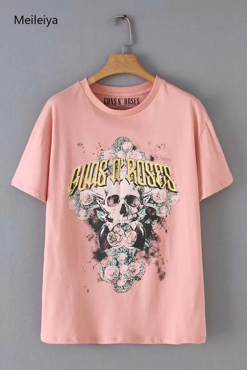 Vintage 2019 Summer Women's Tshirt Guns 