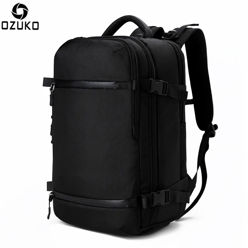 

OZUKO Large Capacity Travel Backpacks Men's 17.3Inch Laptop Backpack School bags Multi-functional waterproof Travel Male Mochila