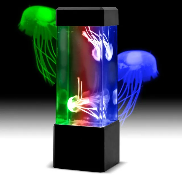 1piece Retro Aquatic Mini Jellyfish Lamp Tank Led Water Mood 1piece Retro Aquatic Mini Jellyfish Lamp Tank Led Water Mood Night Light Novelty Decorative