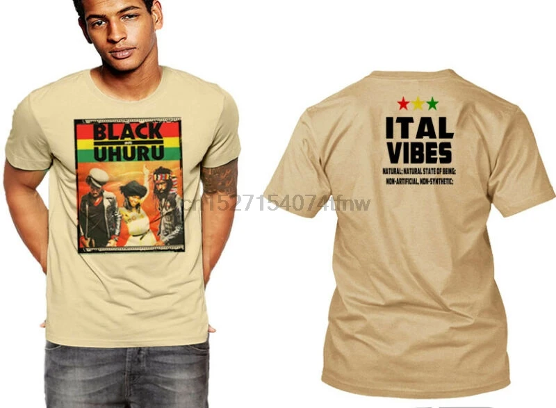 Футболка регги Jah Rastafari Haile Selassie Vybz Kartel черная футболка Uhuru tan | Мужская одежда