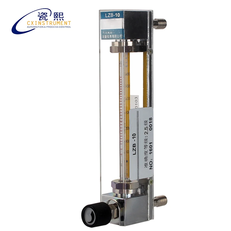 

The 0.3~6 ml/min Flow Range Local Display and Glass Material Rotameter air flow meter
