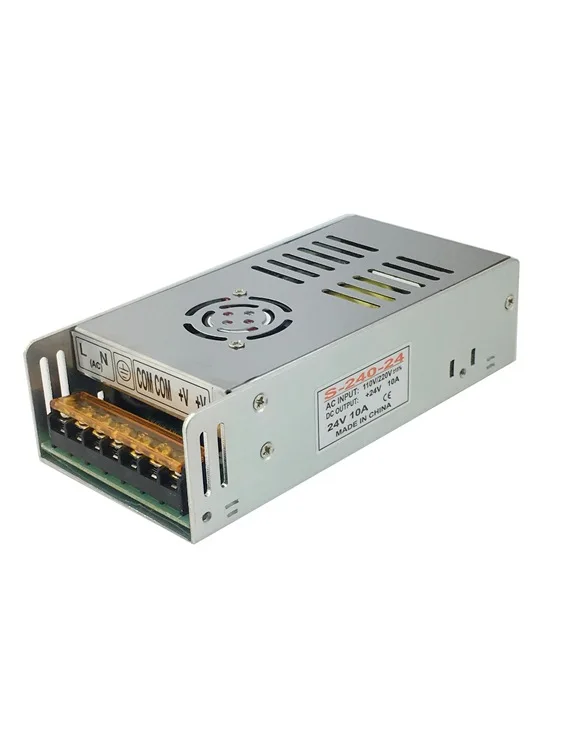 10PCS DC24V 10A 240W LED Switch Power Supply 220V Input to DC 24V Led Driver lighting Transformer for LCD led equipment | Лампы и