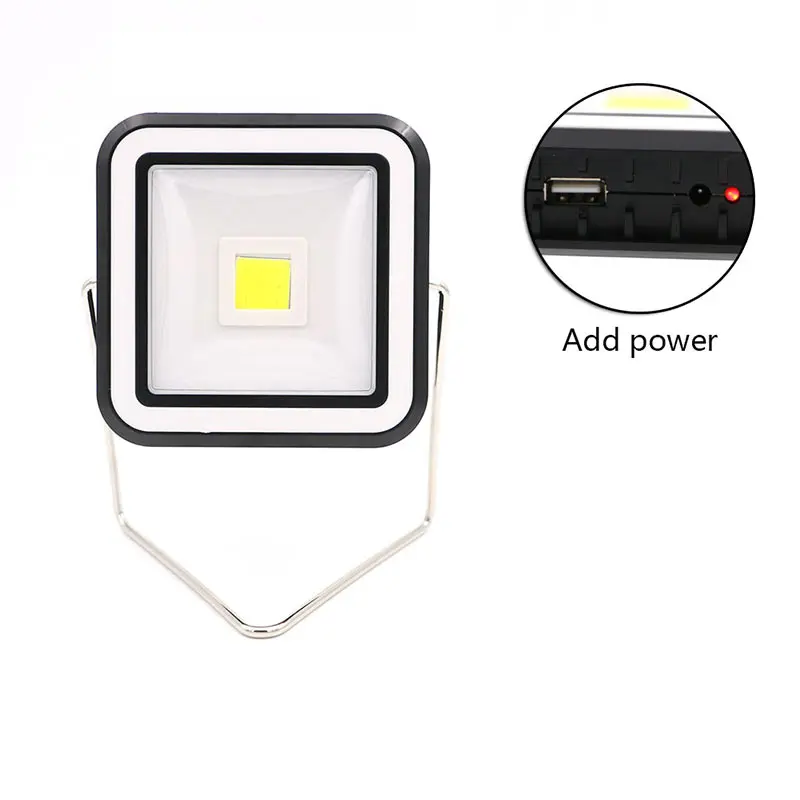 

New USB Rechargeable COB LED Flashlight Working Folding Hook Light Lamp Torch Linternas with Bracket Square:Round/Shape-M25
