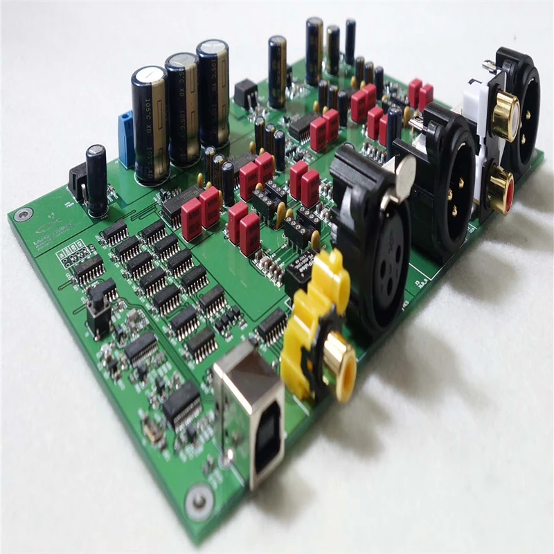 Полностью сбалансированный выход hifi fever декодер TDA1305DAC USB Мобильный телефон OTG коаксиальный AES декодер доска