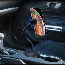 10 Вт 7,5 Вт автомобильная подставка для чашек Беспроводное зарядное устройство+ Автомобильный держатель для воздушной розетки Беспроводная зарядка для iphone 8 Plus xr samsung S9 xiaomi