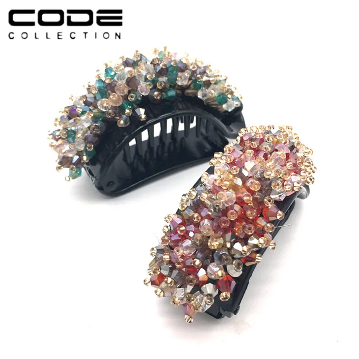 Korea Hair Beaded Jewelry banana hairclip Hair buckles Women Banana