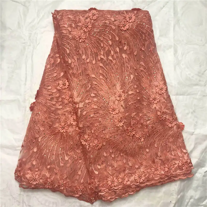 

MW!African Lace Fabric 2019 Embroidered Nigerian Laces Fabric Bridal High Quality French Tulle Lace Fabric For Wedding ! J41405