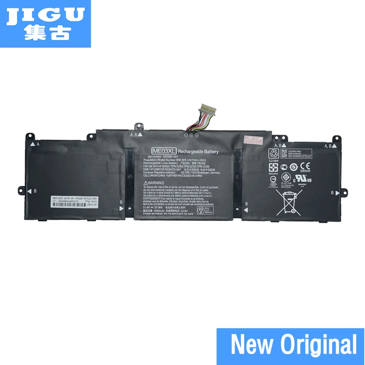 Оригинальный аккумулятор JIGU ME03XL для HP Stream 11 13-C010NR ForNotebook 787089-421 787521-005 HSTNN-UB6M