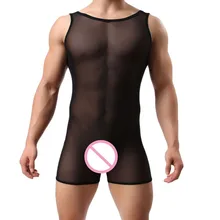 Для мужчин майки сексуальные боди Обувь с дышащей сеткой Для мужчин купальник мужской бодибилдинг Синглетный нижнее белье Корректирующее белье для Для мужчин майки