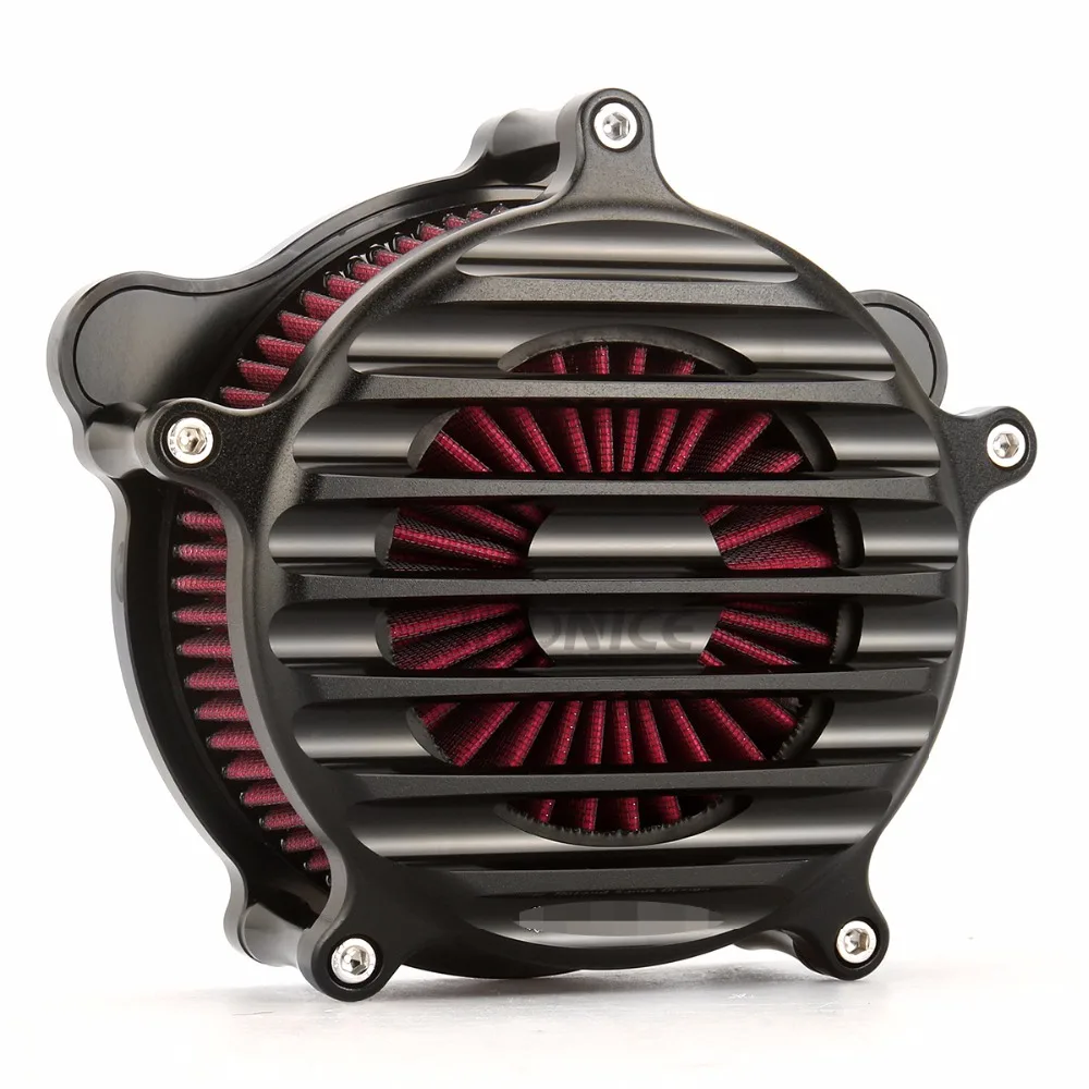 Black Nostalgia Venturi Air cleaners for harley road glide flhx filter
