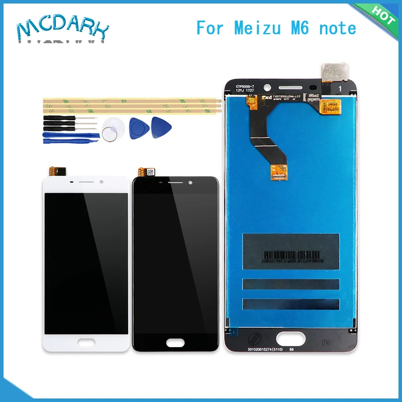 Mcdark For Meizu M6 note LCD Display + Touch screen Digitizer Assembly ...