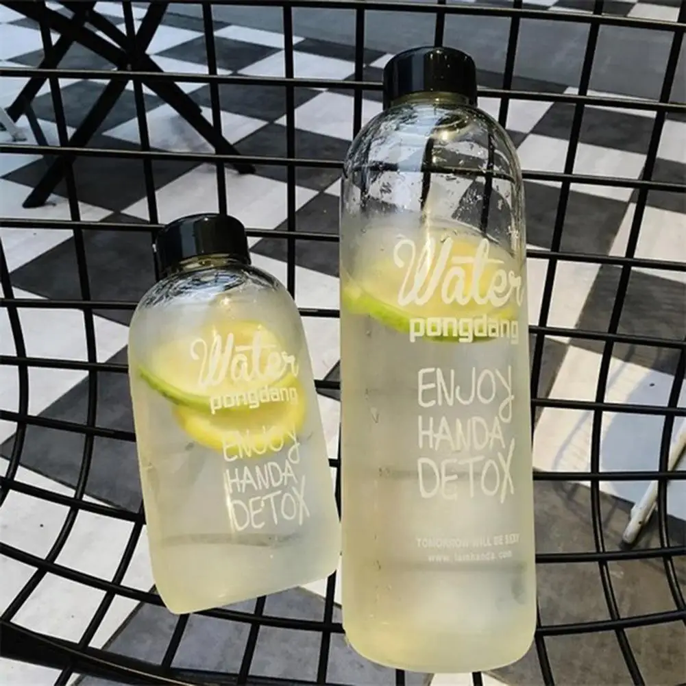 

600/1000ML Portable Sport Camping Cycling Travel Plastic Juice Water Bottle Fashion Large Capacity Bottles