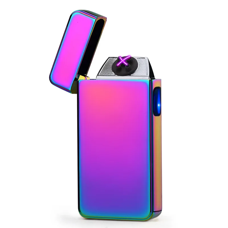 2019 USB Rechargable Windpro of Electronic Lighter Cigarette Metal Windproof Smoking New Double Arc Pulsed | Дом и сад