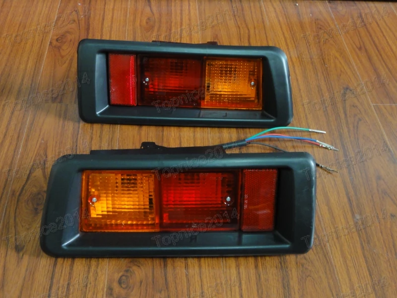 1Pair Rear Tail Bumper Fog Lights Lamps For Toyota Landcruiser Prado FJ90 1997 1999
