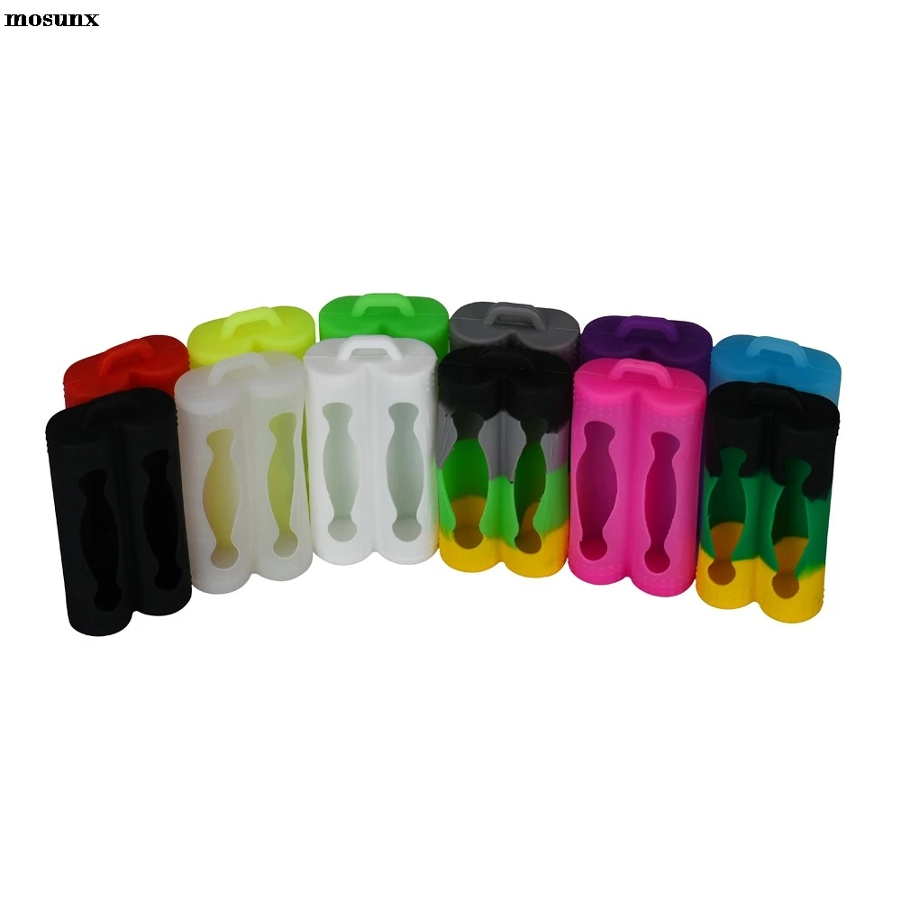 

mosunx Silicone Sleeve Cover Case For 18650 Battery Protective Bag Pouch Power Bank 18650 Box Battery Holder DIY Drop Shipping