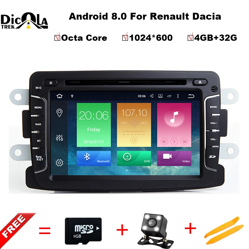 Android 8 0 Octa Core 4GB 32GB GPS Navigator font b Radio b font For Dacia