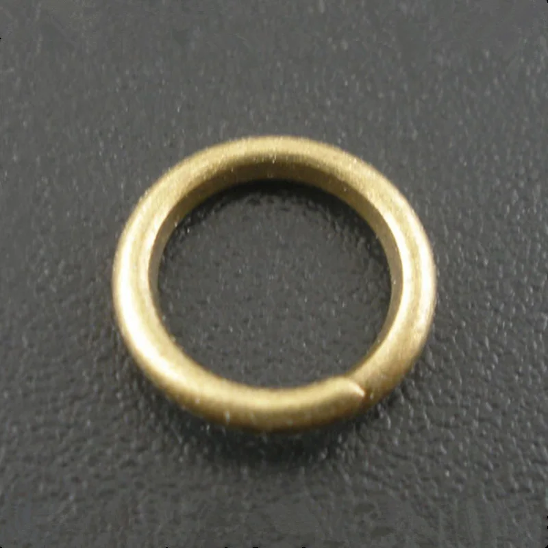 

500Pcs DIY Bronze Tone Round Open Jump Rings Jewelry Making Thick 1.2mm, 8mm/10mm
