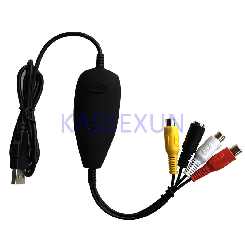 2017 new video capture card cable with snapshot key for any analog RCA input to PC work for Windows 7 8 10 free shipping