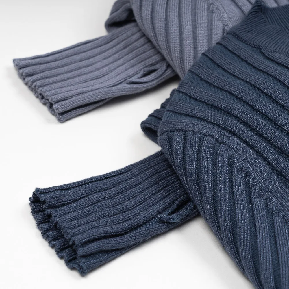 Women Sweater Pullover Basic Rib Knitted Cotton Tops Solid Crew Neck Essential Jumper Long Sleeve Sweaters With Thumb Hole Women Sweater Pullover Basic Rib Knitted Cotton Tops Solid Crew Neck Essential Jumper Long Sleeve Sweaters With Thumb Hole