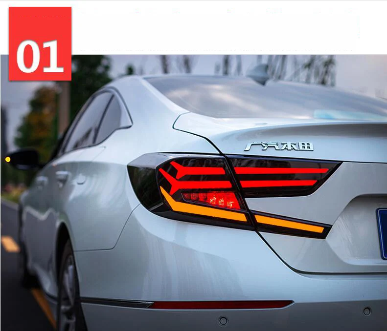 Автомобильный стильный задний фонарь, задний фонарь, чехол для Honda Accord светодиодный задний фонарь, чехол для Accord, задний фонарь, крышка багажника