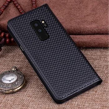 

For S9 S9 Plus + Genuine Leather back case cover For for Samsung Galaxy S9 / S9 Plus coque capas flip case shell cover